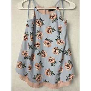 Colloseum collection women Floral  sleeveless shirt top blouse Size S